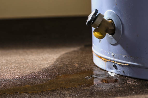 Water damage restoration process in CT